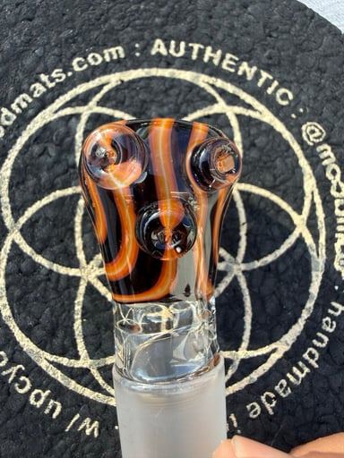 Preview pic of Worked Bowl Piece 18mm Slide
