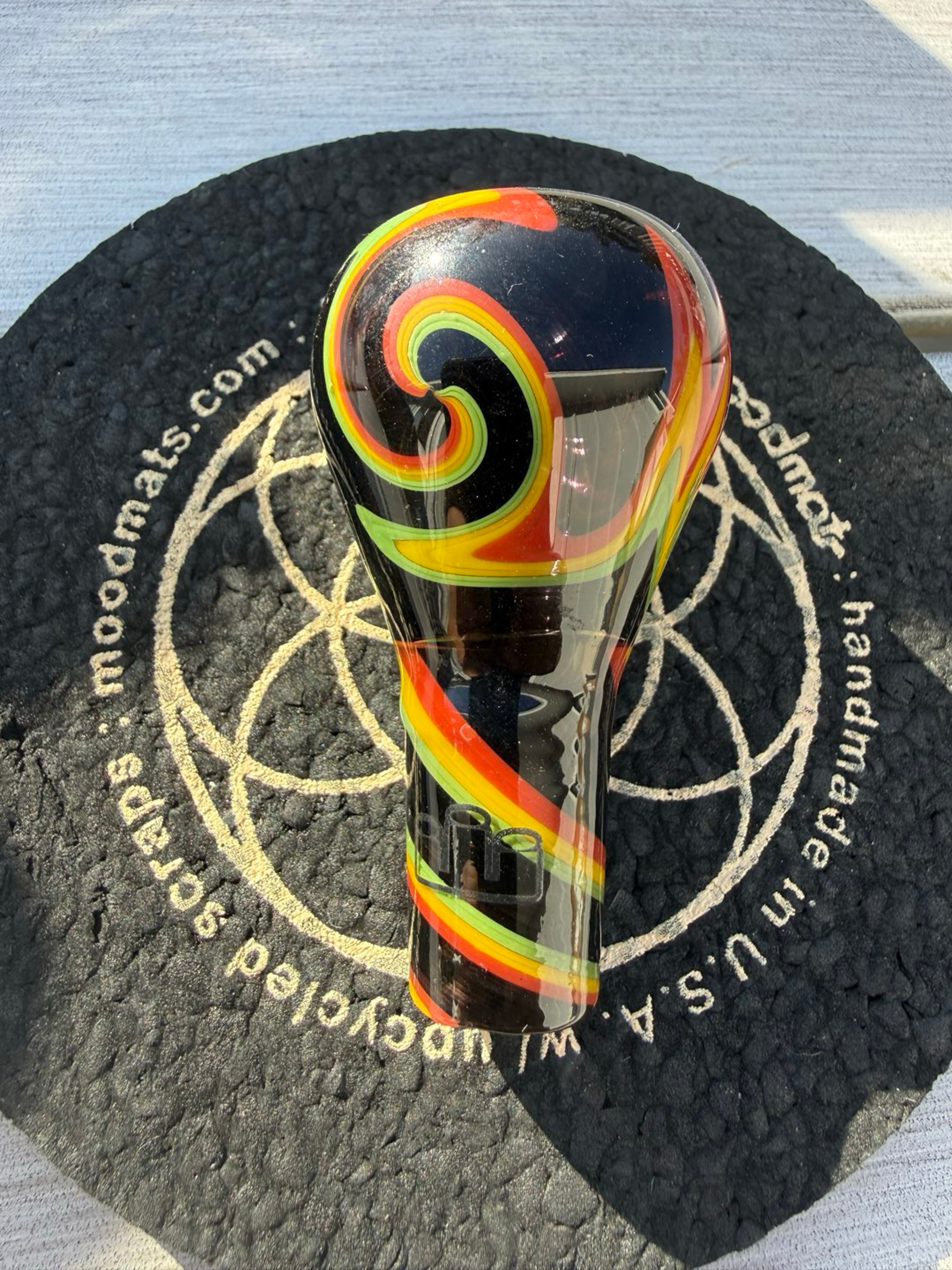 Rasta Fully Worked 18mm Bowl Slide image 0