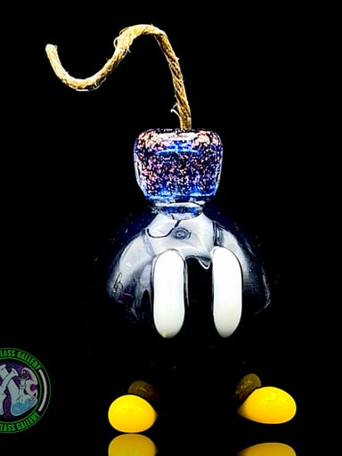 Preview pic of Sandberg Glass - Bob-omb - Hemp Wick Holder #2