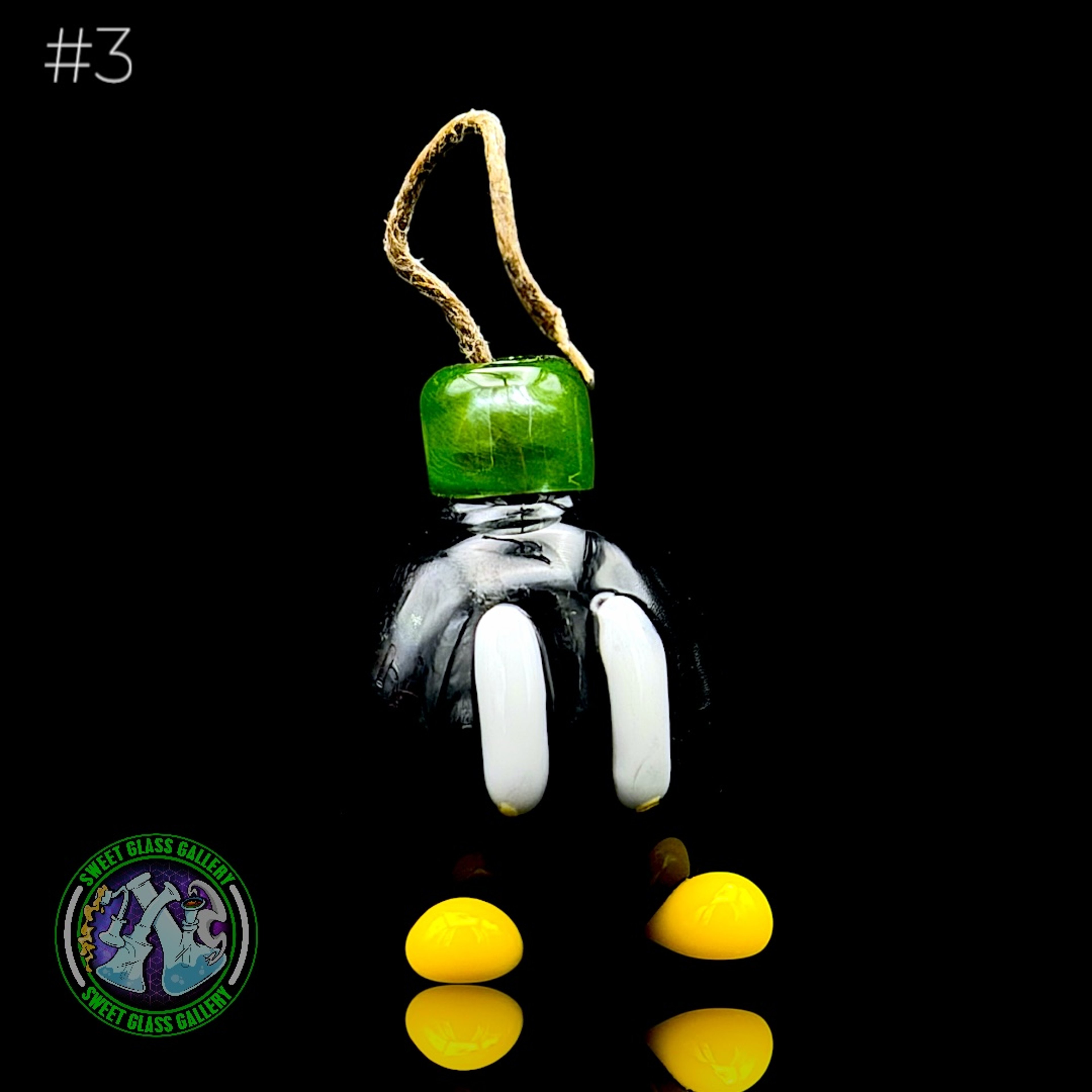 Preview pic of Sandberg Glass - Bob-omb - Hemp Wick Holder #3