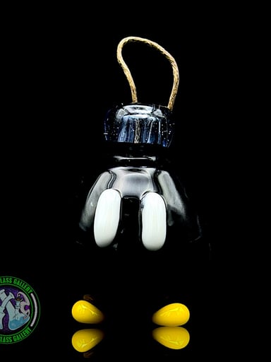 Preview pic of Sandberg Glass - Bob-omb - Hemp Wick Holder #6