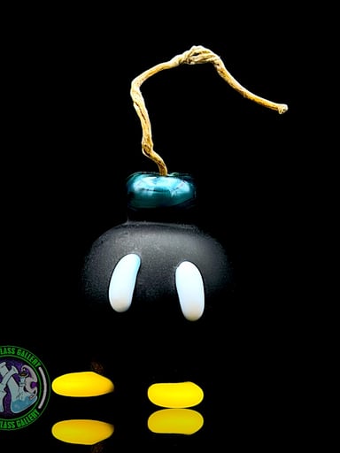 Preview pic of Sandberg Glass - Bob-omb - Hemp Wick Holder #7