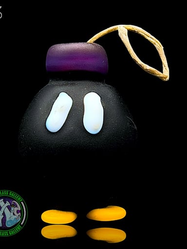 Preview pic of Sandberg Glass - Bob-omb - Hemp Wick Holder #13