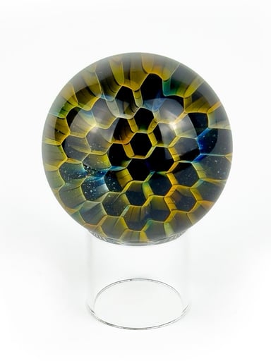 Preview pic of Jakers Glass Fume Honeycomb Lg Marble