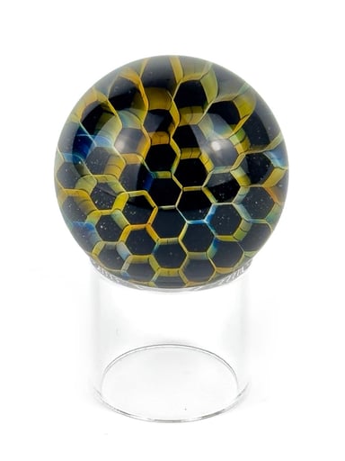 Preview pic of Jakers Glass Fumed Honeycomb Sm Marble