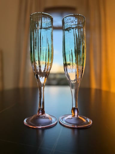 Preview pic of Jeremy Sinkus Tourmaline Champagne Flute Set