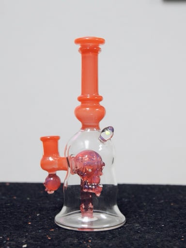 Preview pic of Ras Glass | 10mm | Skull in a Bottle $700