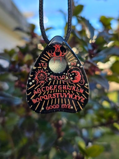 Preview pic of Ouija Planchette Layered Glow Pendant
