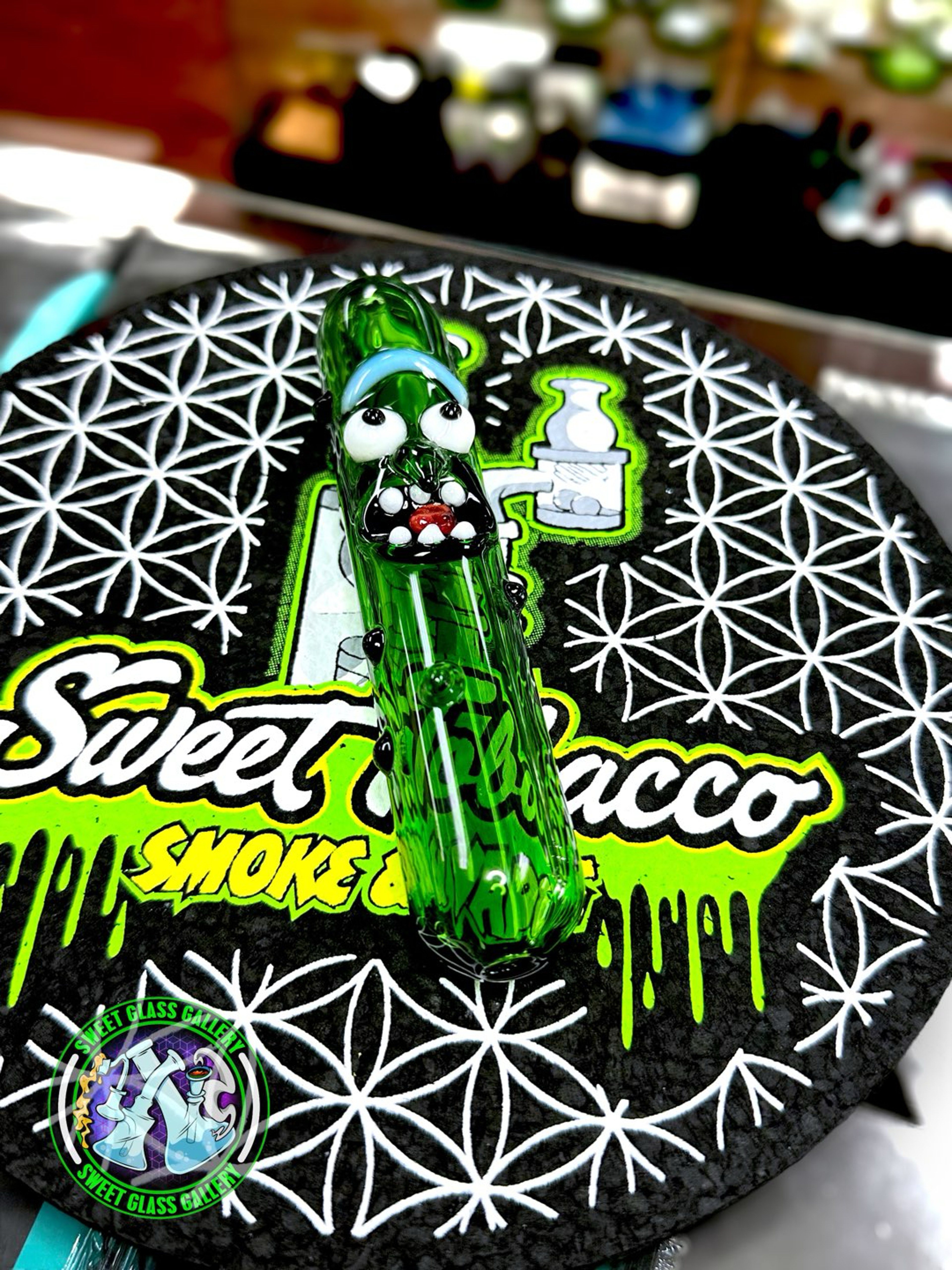 Daniel's Glass Art - Dry Pipe - Pickle Rick #5 image 0