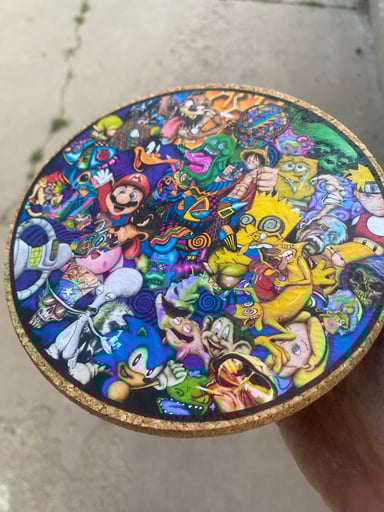 Preview pic of Cartoon collage on cork