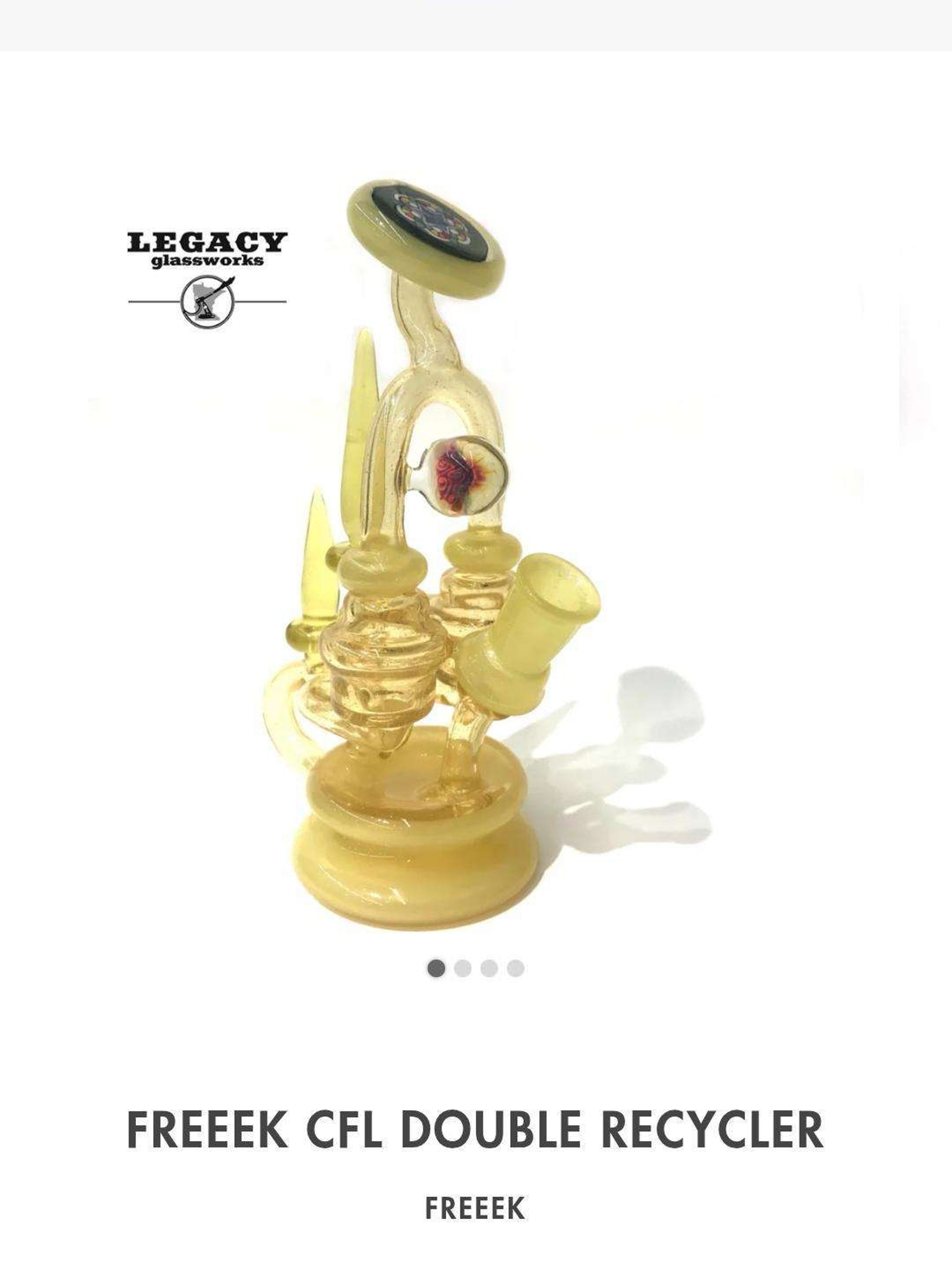 Preview pic of Freek glass double recycler! One of one!