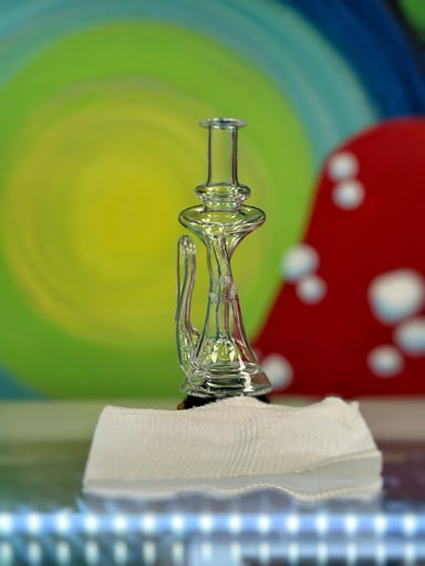 Preview pic of CLEAR “ FLOW-TER “ (#8) Recycler - FOCUS.V ATTACHMENT - @ desibglass