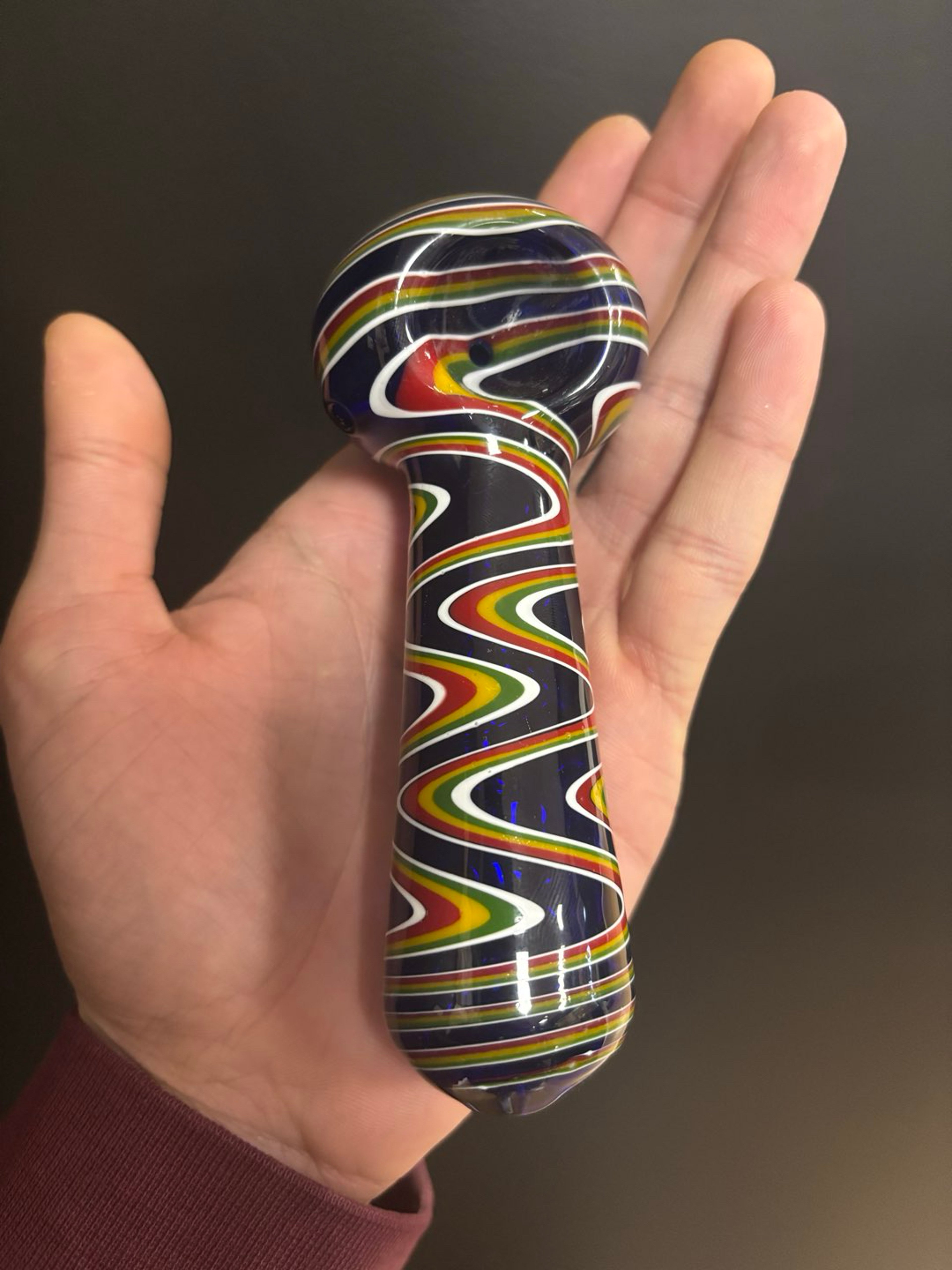 Rainbow swirl dry pipe! image 0