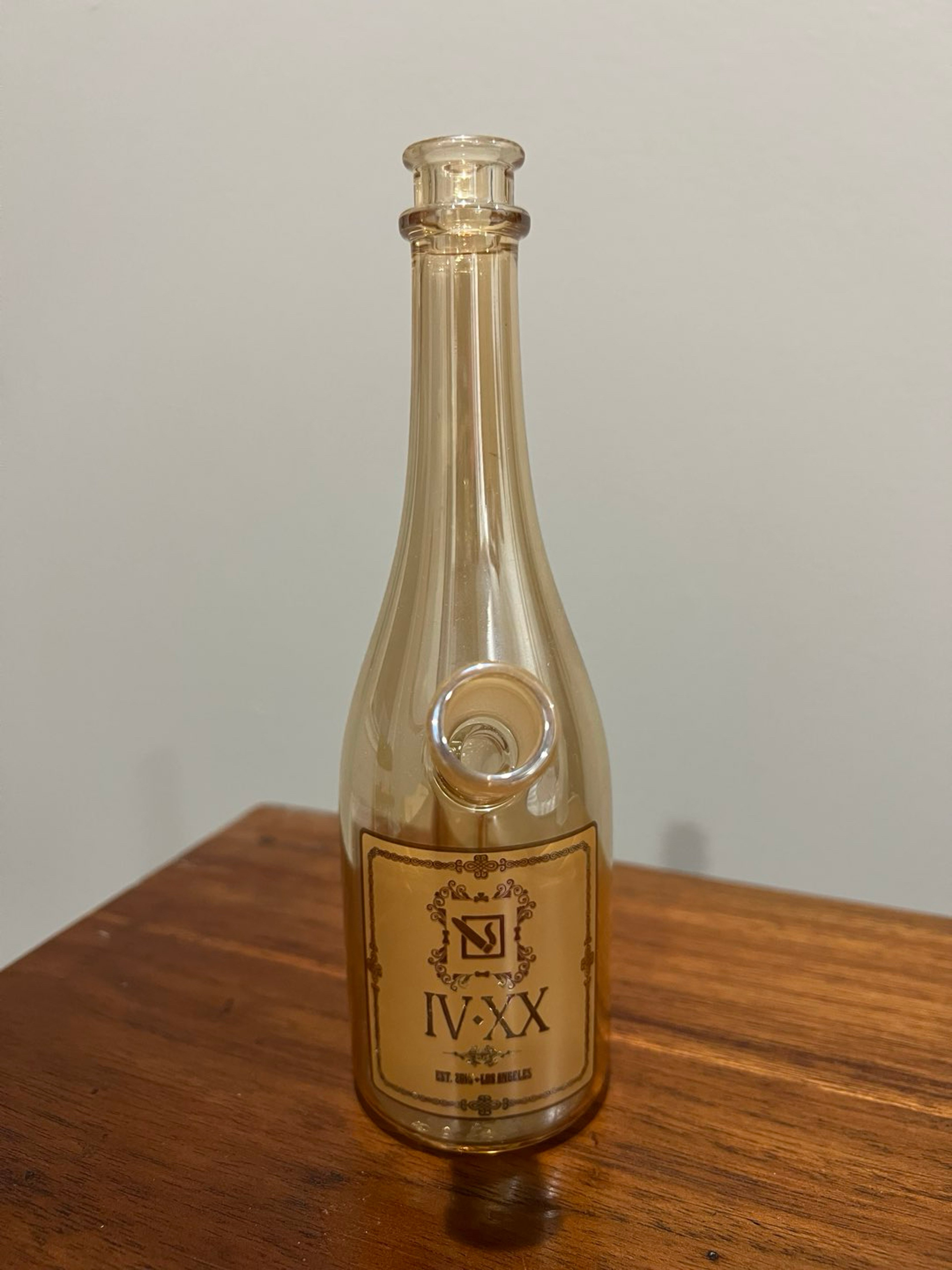 Gold Champagne Bottle Bong image 0