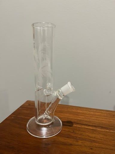 Preview pic of Daily High Club Originals Tree of Life Straight Tube Water Pipe - 6in.