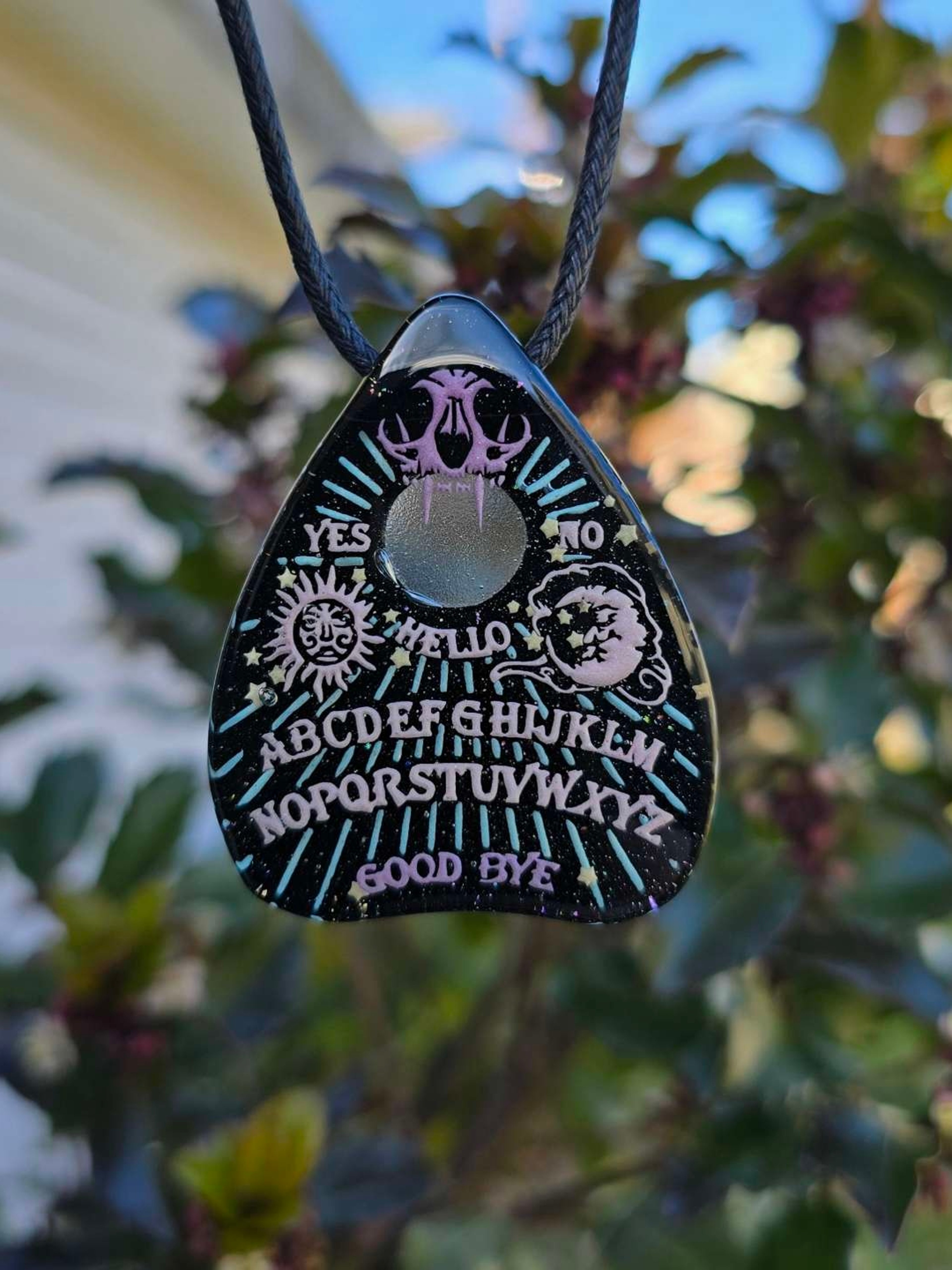 Preview pic of Ouija Planchette Layered Glow Pendant