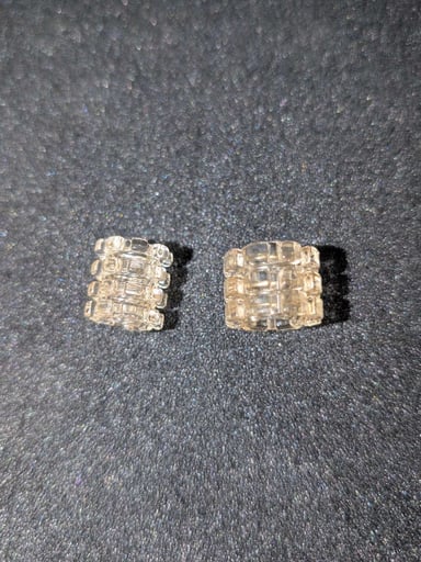 Preview pic of Jredglass J-RED diamond knot (2) included