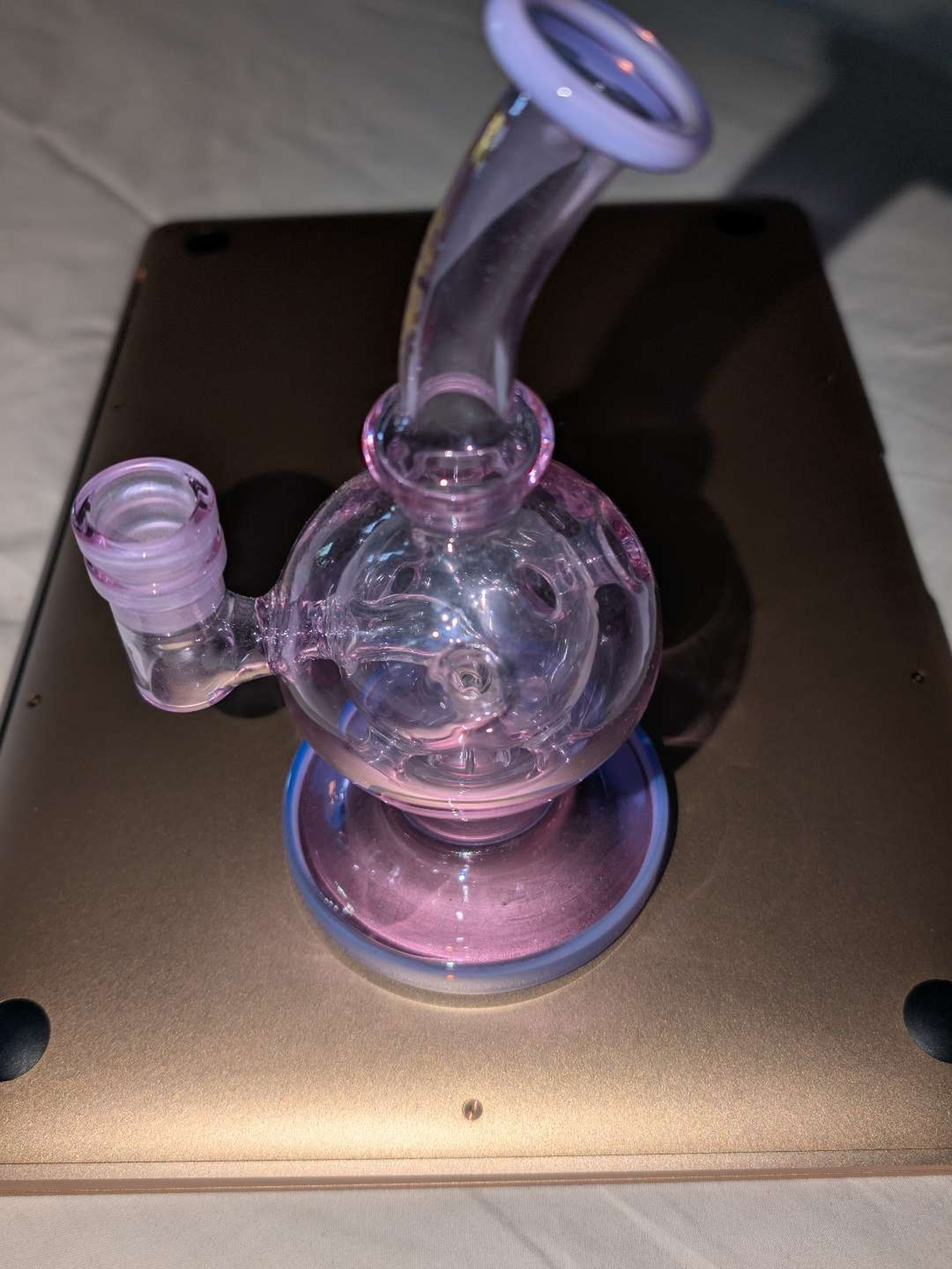 Preview pic of Aleaf fab egg purple transparent 6.5in rig 14mm