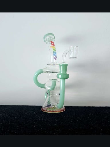 Preview pic of 8.5"H Falcon Recycler + Banger***Free Shipping***