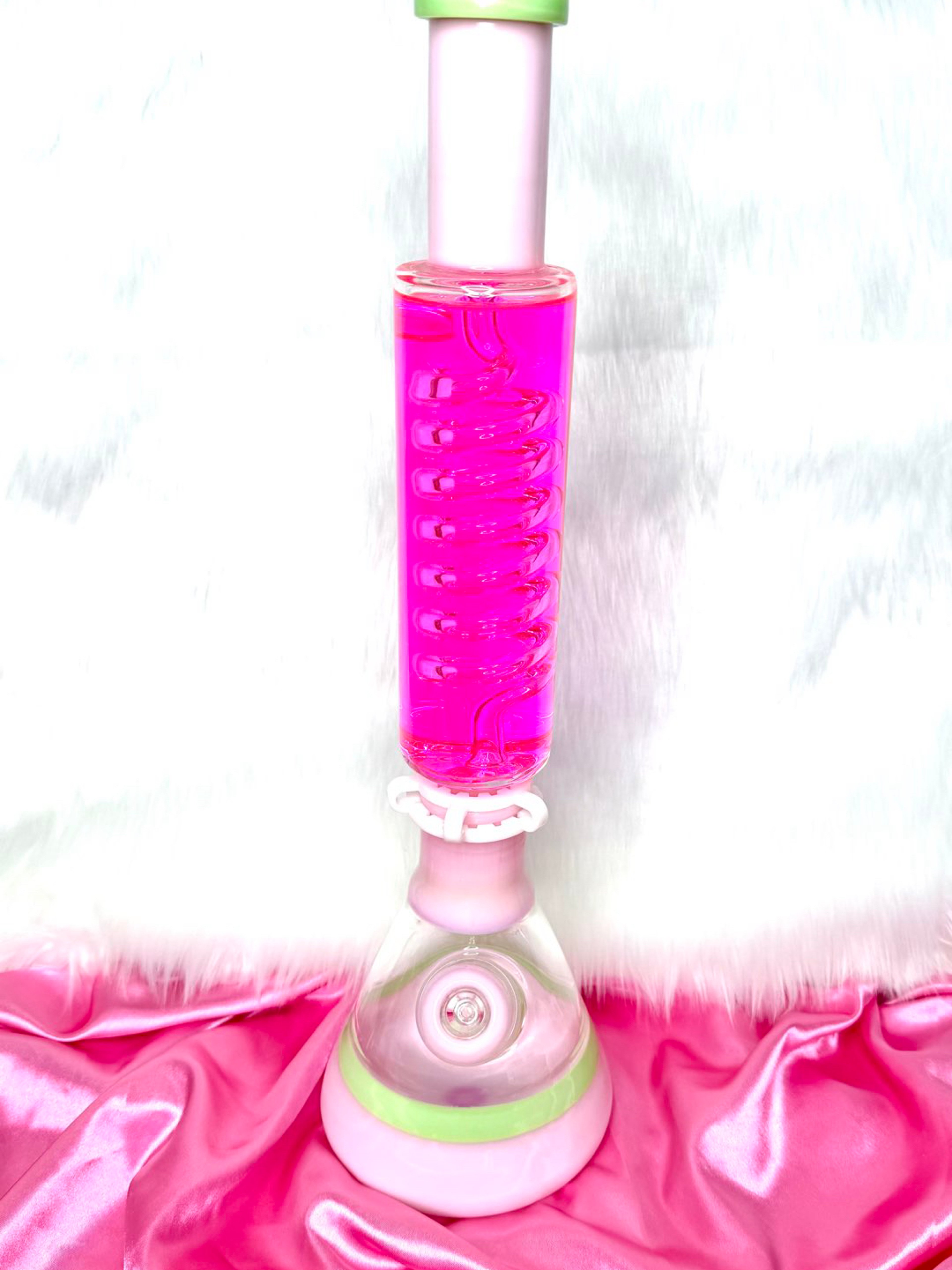 Preview pic of Pink Glycerin 18 Inch Detachable Bong