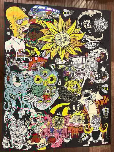 Preview pic of Wook Camo v1 Tapestry by Aaron Brooks (abrooksart)