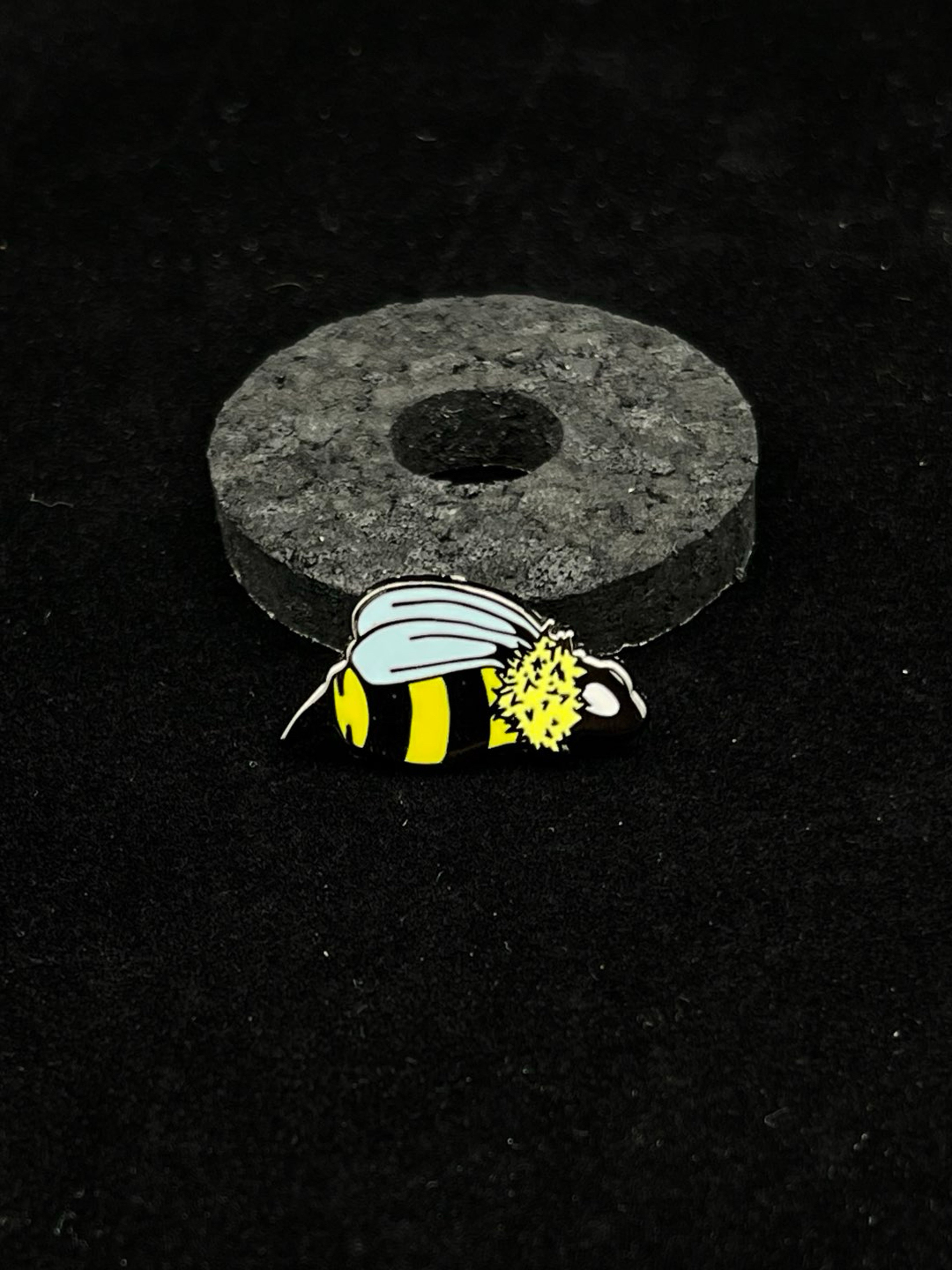 Mini Bee Pin by Aaron Brooks (abrooksart) image 0