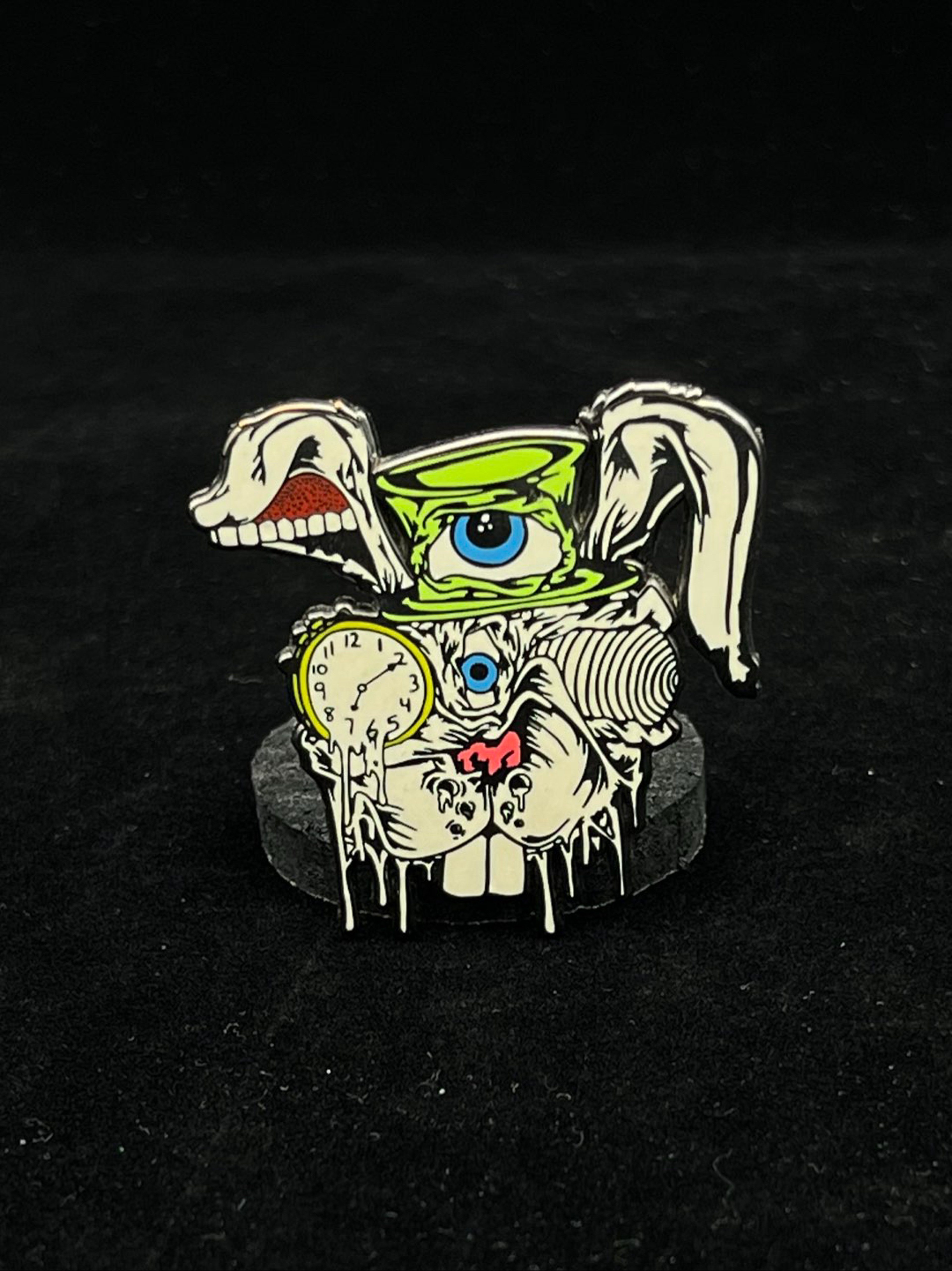 Down The Rabbit Hole Pin by Aaron Brooks (abrooksart) image 0