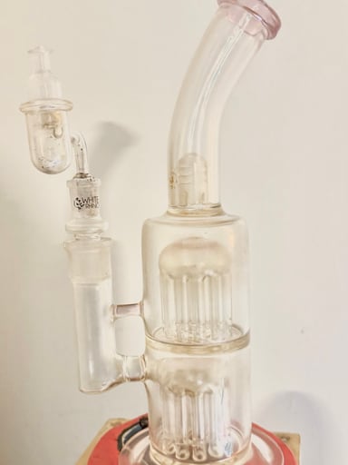 Preview pic of Double Percolator Glass Bong