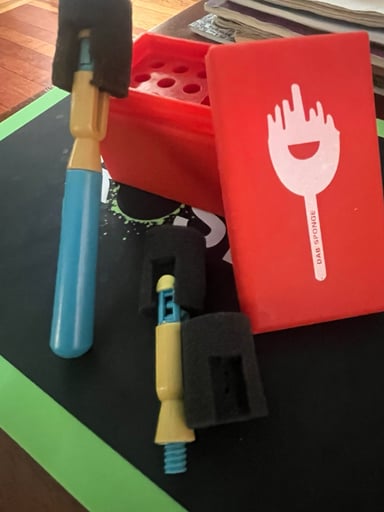 Preview pic of Dab Sponge Kit with Free Glass Gift