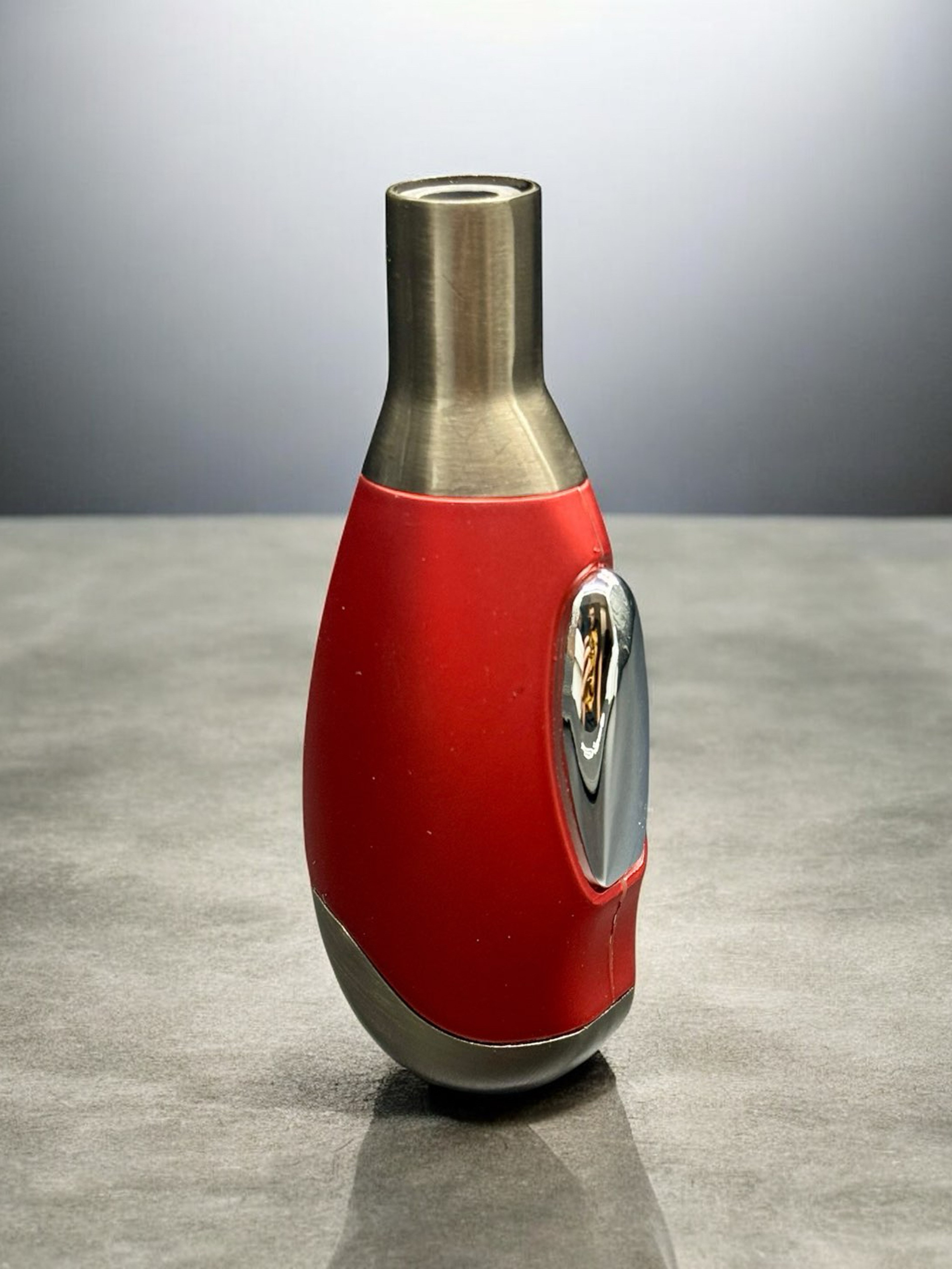 Scorch Torch 61312-C – Red Single Flame Lighter (4”) – Metal & Soft-Touch Body image 0