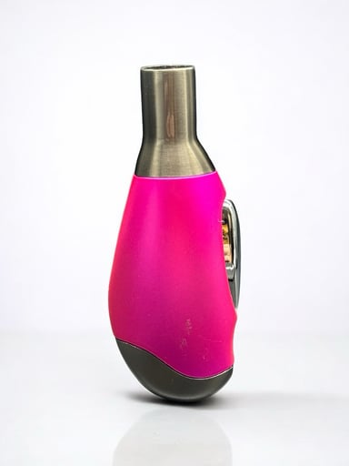Preview pic of Scorch Torch 61312-C – Hot Pink Single Flame Lighter (4”) – Metal & Soft-Touch Body