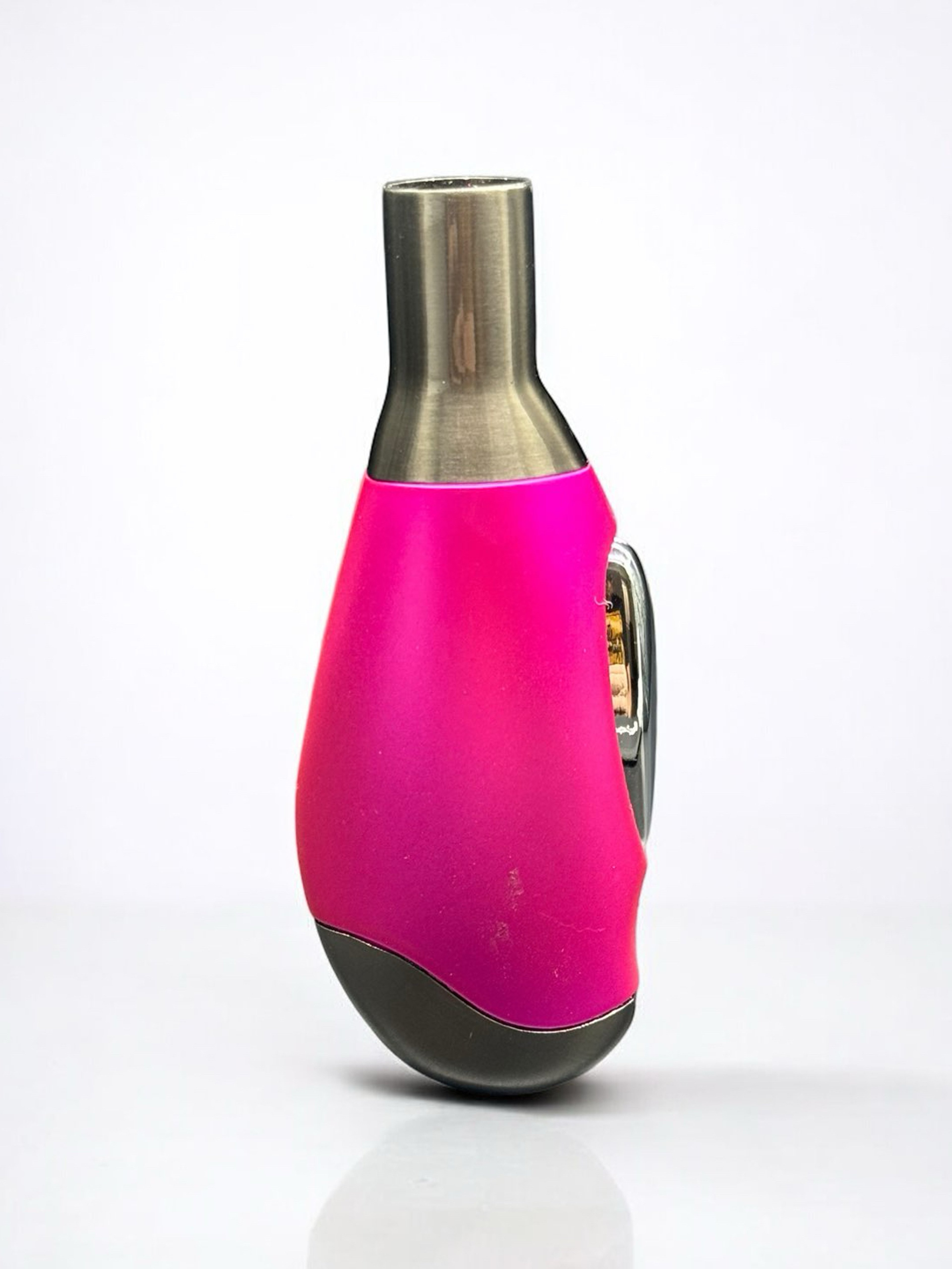 Preview pic of Scorch Torch 61312-C – Hot Pink Single Flame Lighter (4”) – Metal & Soft-Touch Body