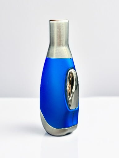 Preview pic of Scorch Torch 61312-C – Blue Single Flame Lighter (4”) – Metal & Soft-Touch Body