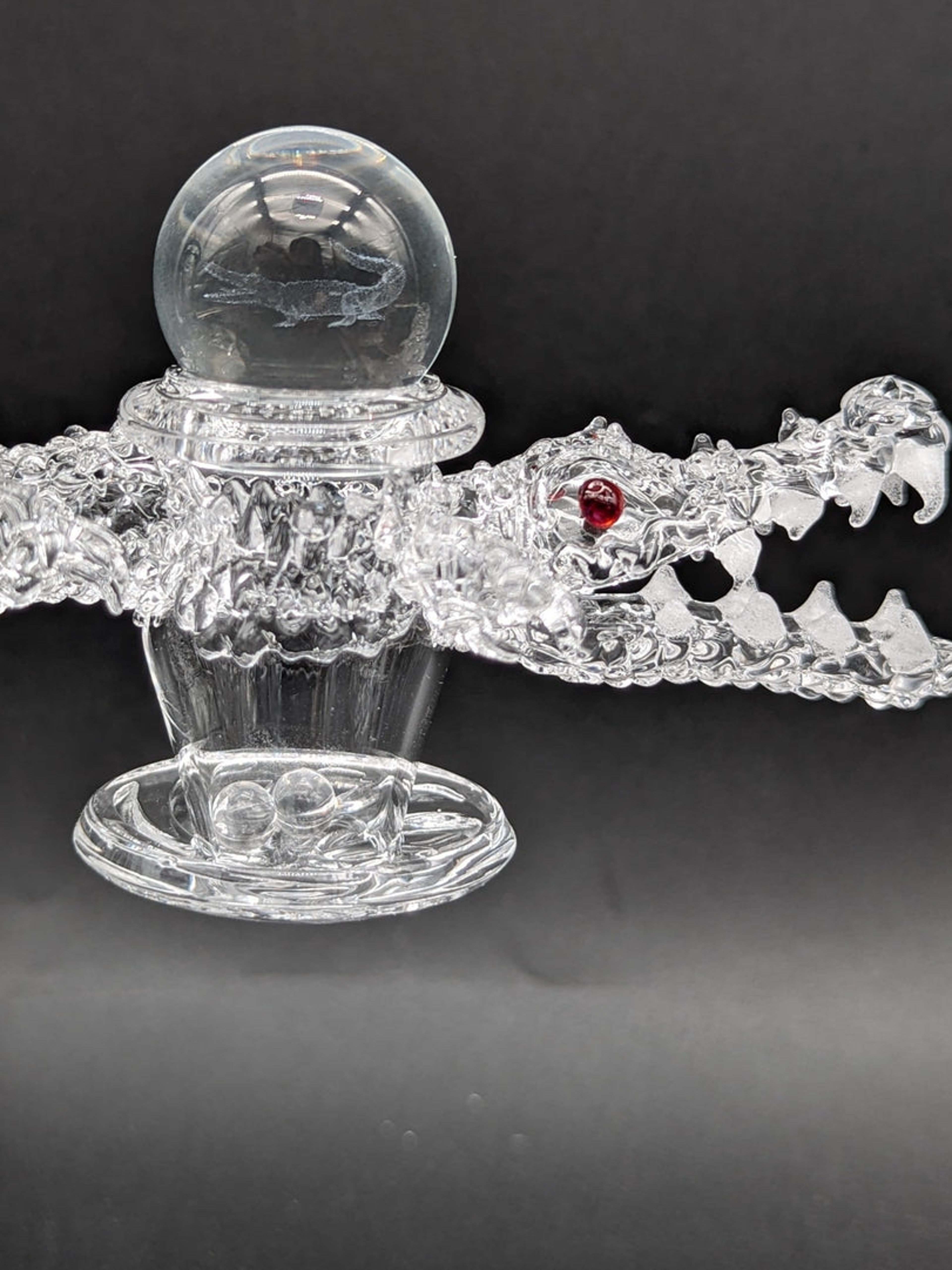 Preview pic of SPACE KING - 14MM QUARTZ CROCODILE BANGER