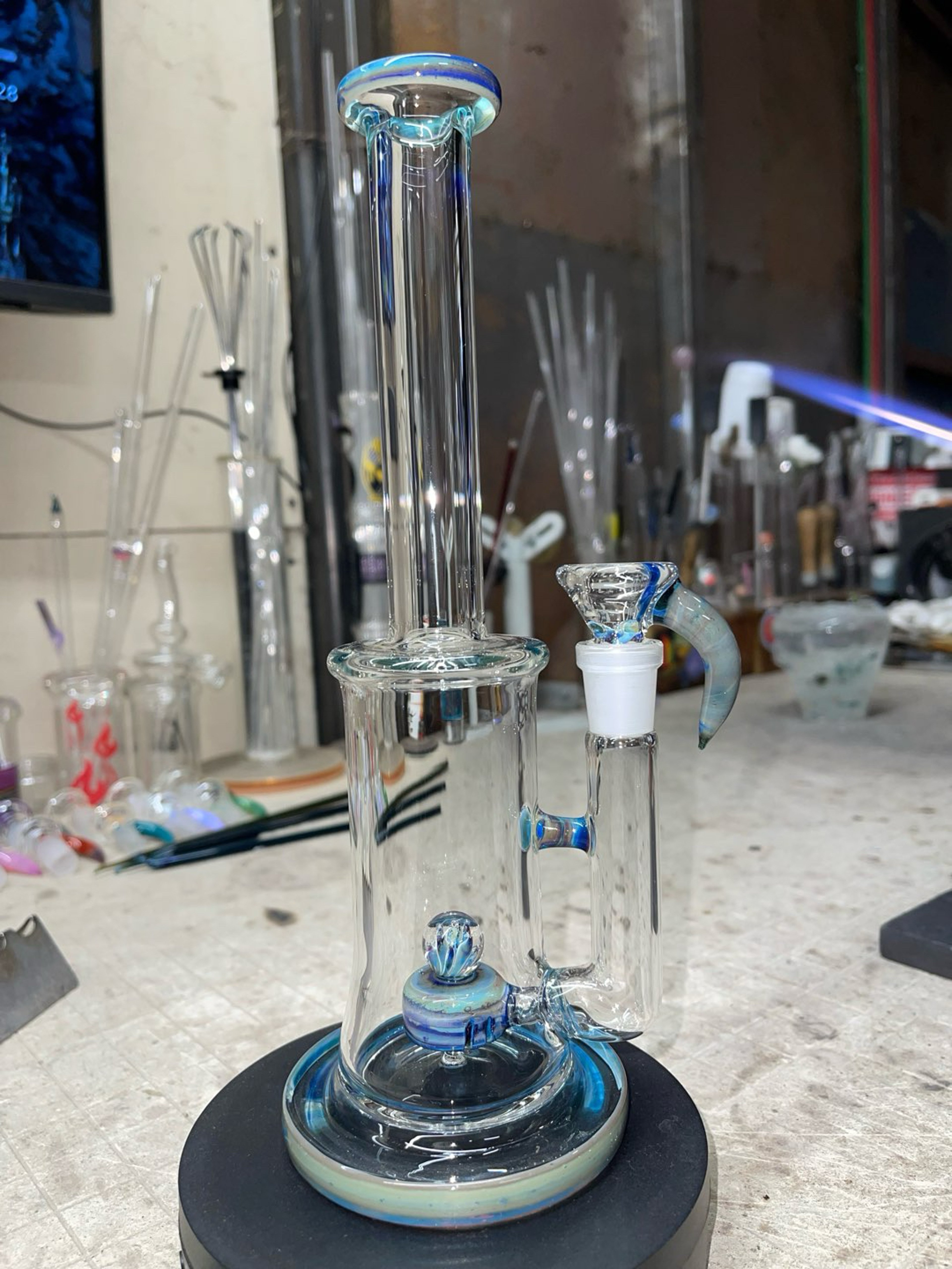 Preview pic of Europa color,10.5” tall and 14mm 3 holes slide