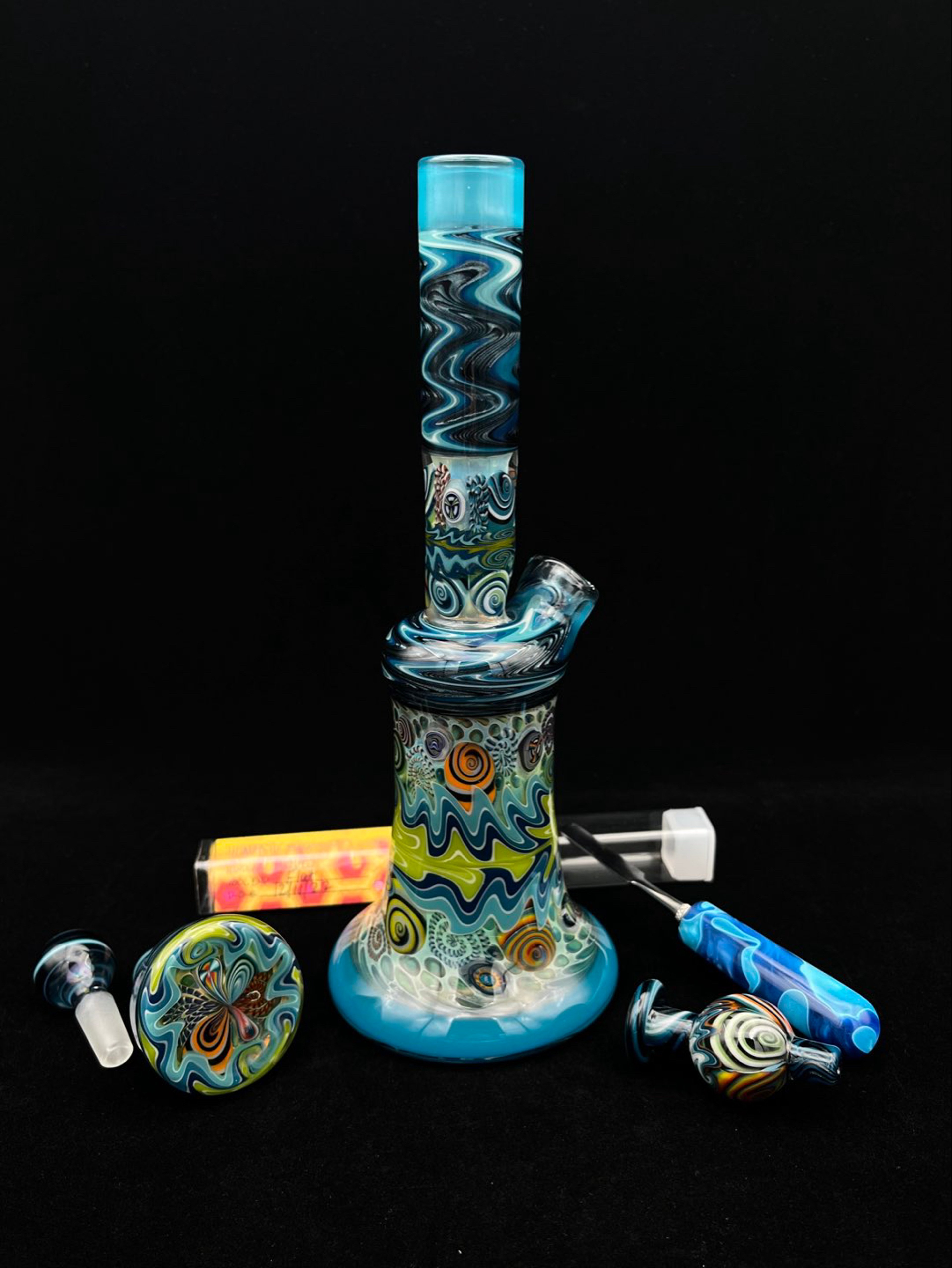 UV 10mm Collab Tube Set w/ Removable Downstem by Dillinger x Blueberry503 image 0