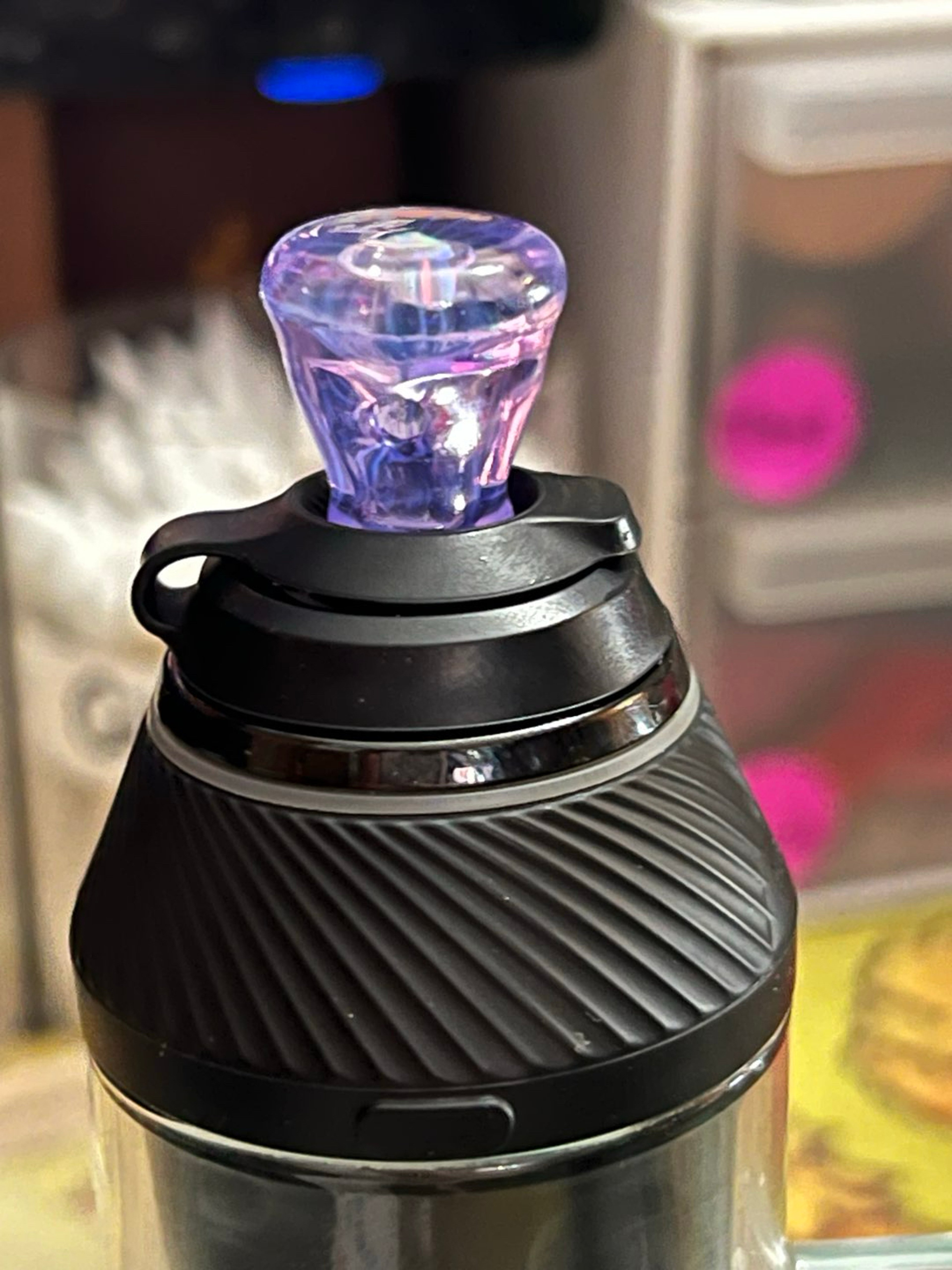 Iridescent Glass Flat Opal Joystick (Puffco Peak/Proxy) image 0