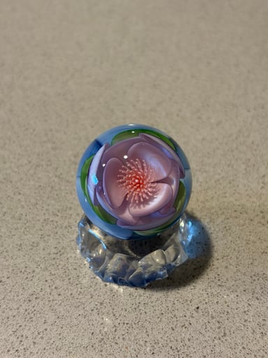 Preview pic of Delong Glass Dual Flower Marble