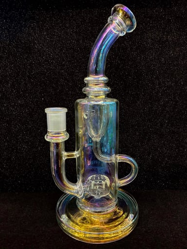 Preview pic of Iridescent Klein recycler 10inch 14mm