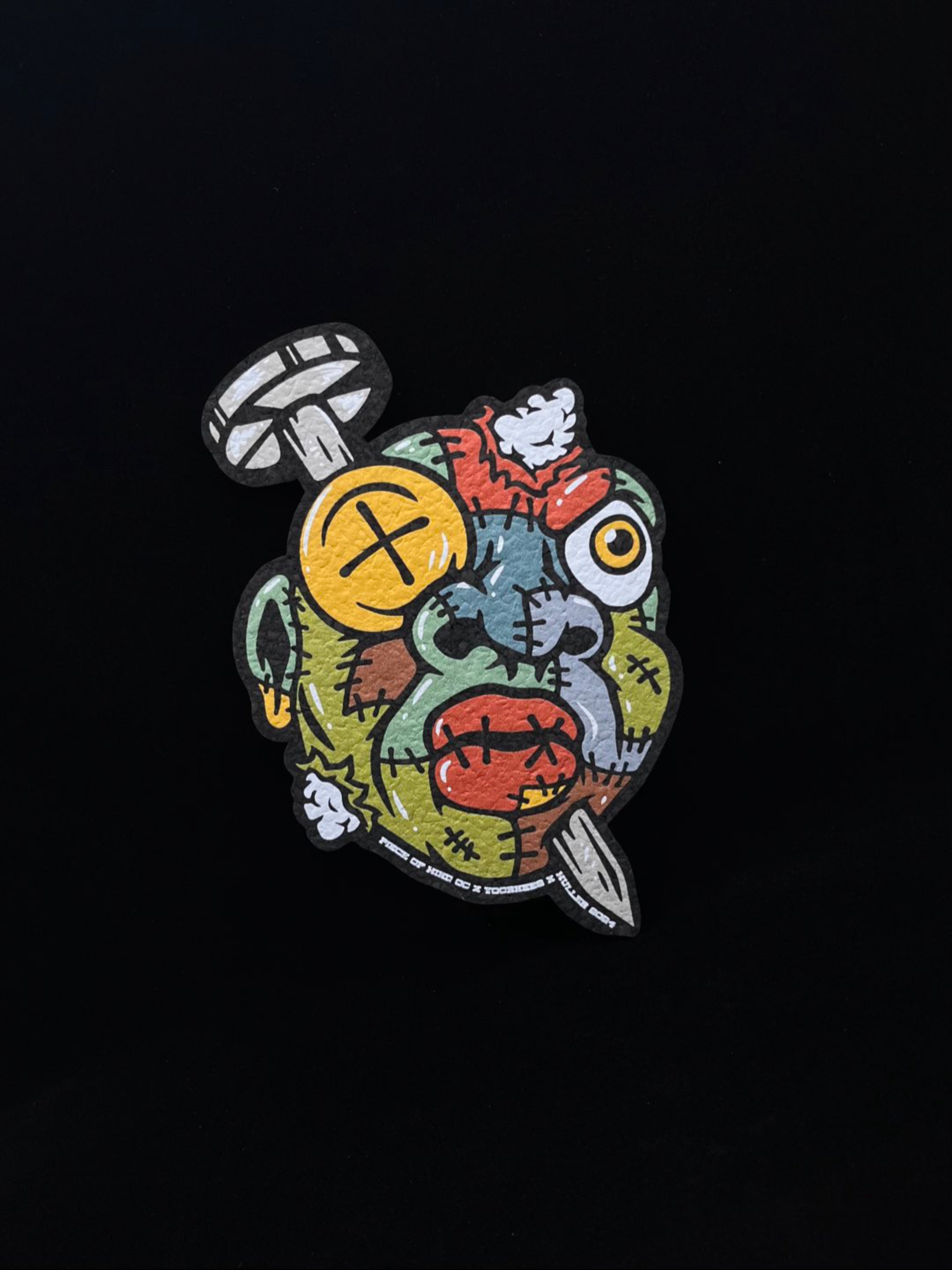 Preview pic of Voodoo Pin Head 8" Mat by Muller x Danger Visual × Mr Voorhees × Moodmats