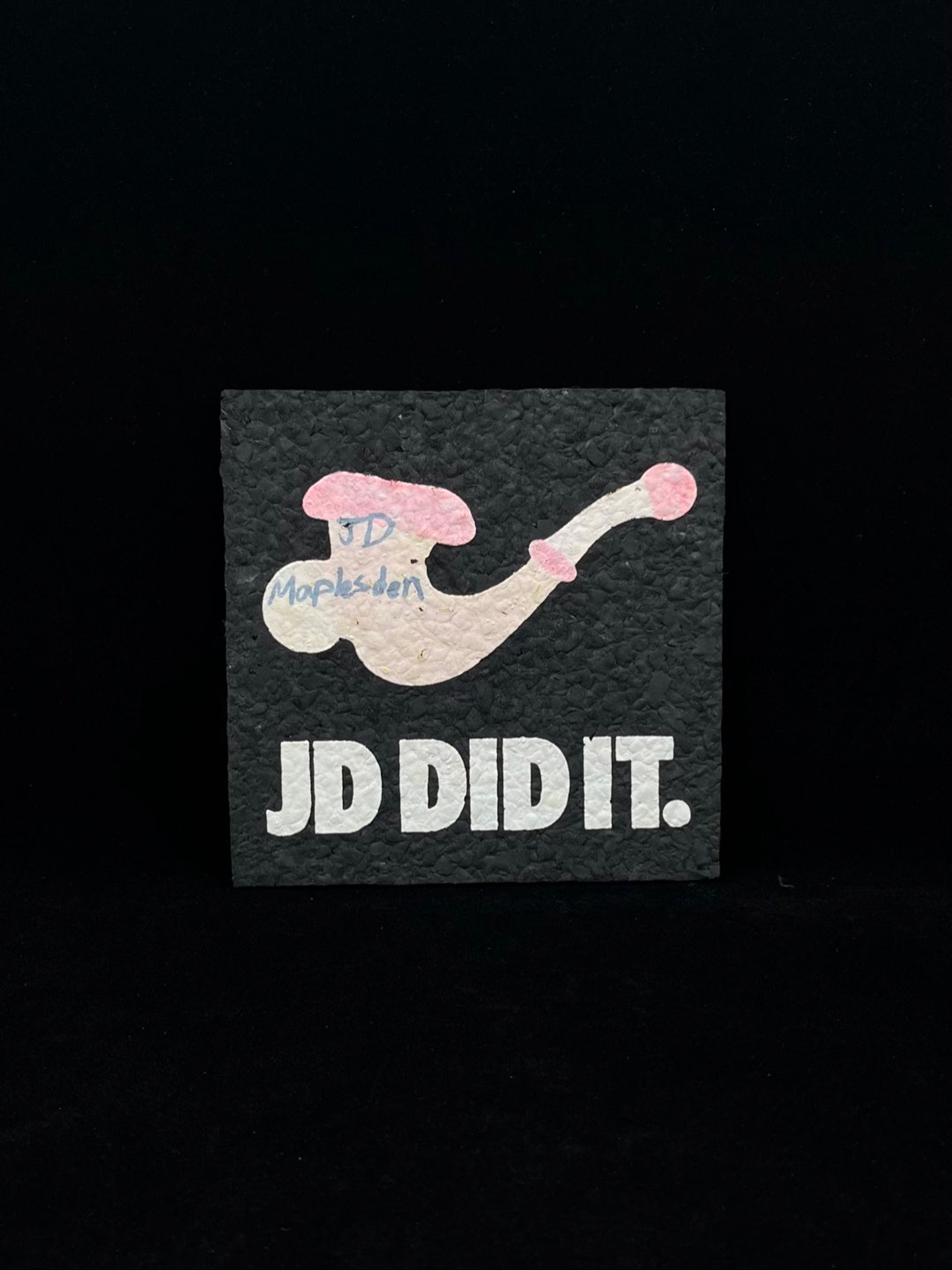 Preview pic of SIGNED “JD Did It” Square 5” Mat by JD Maplesden x Moodmats