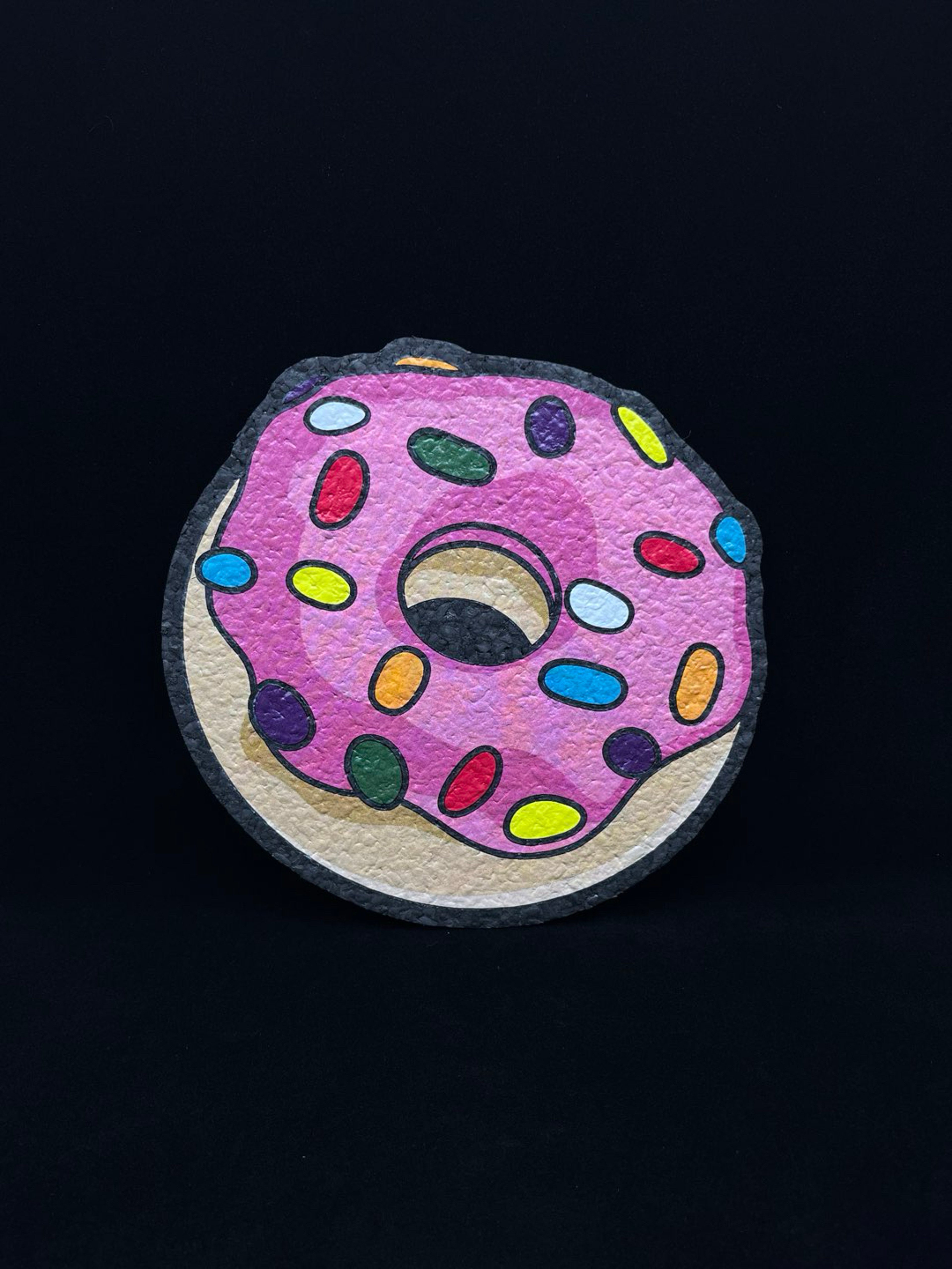 Preview pic of Pink Sprinkle Donut Mat by KGB Glass x Grass Roots Cali x Moodmats