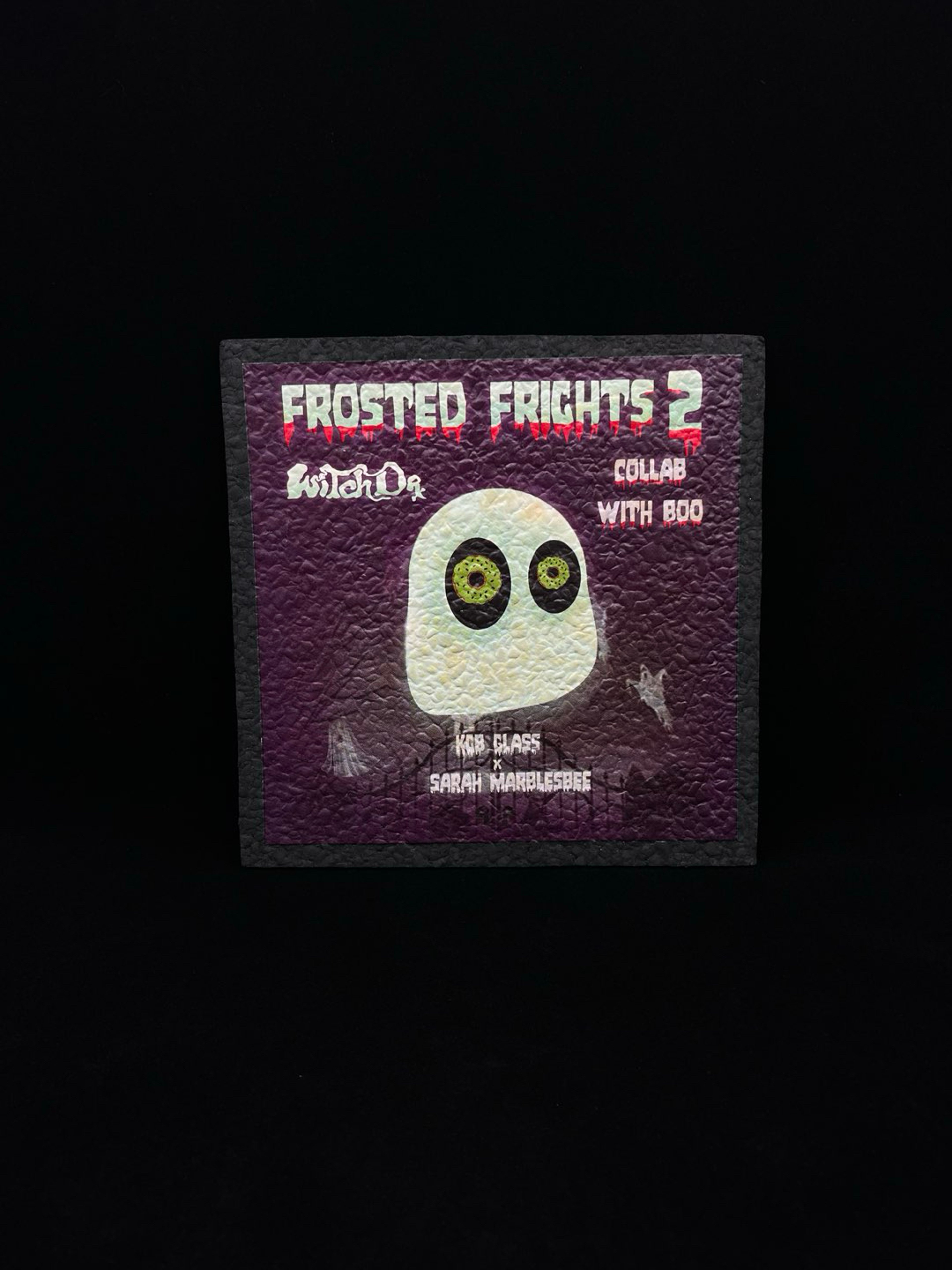 Preview pic of RARE Frosted Freights Show 8” Square Mat by KGB Glass x Moodmats