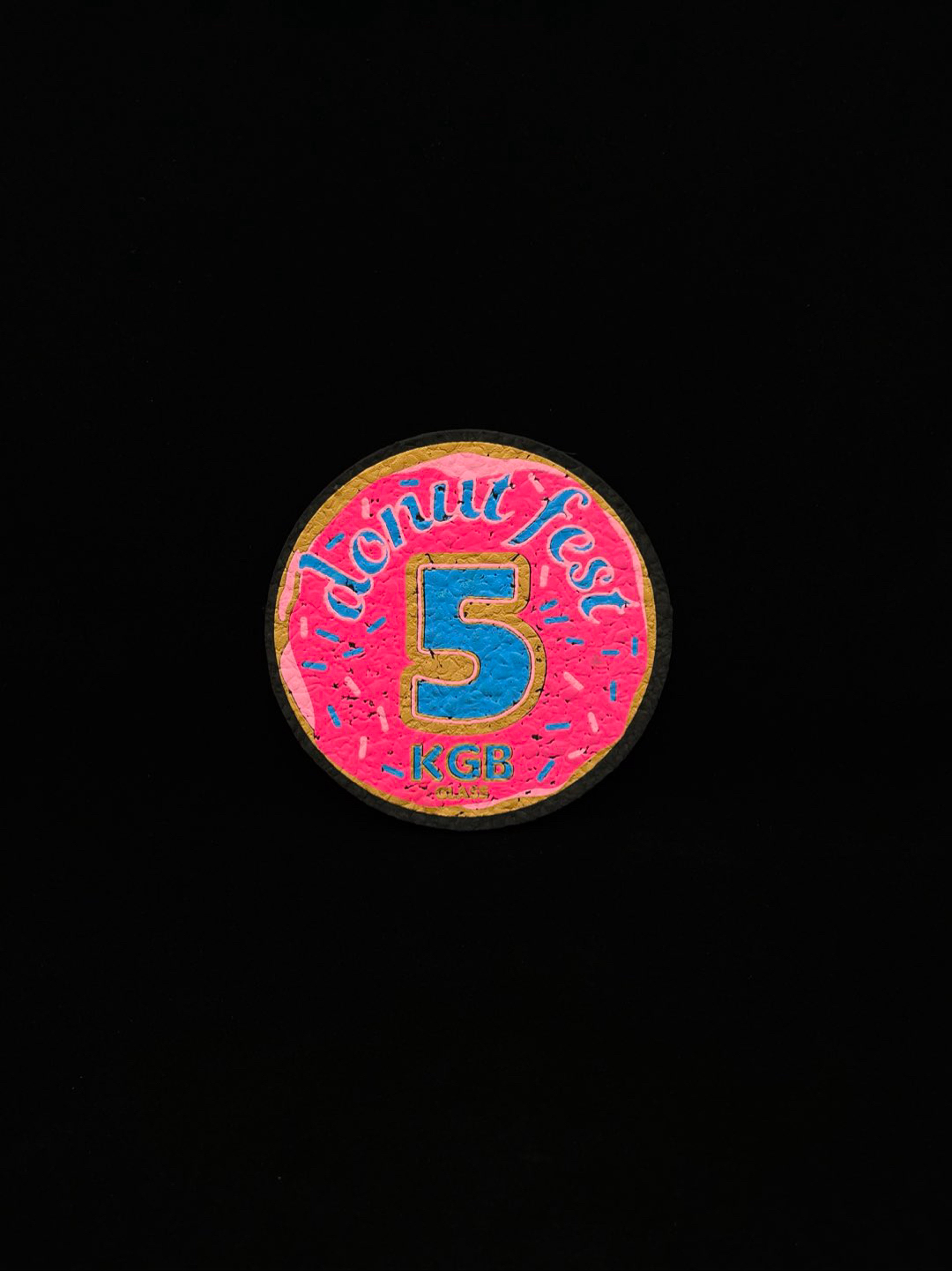 Preview pic of RARE Pink Donut Fest 5 Show Mat by KGB Glass x Moodmats