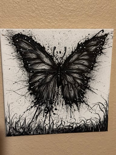 Preview pic of Black and White Butterfly