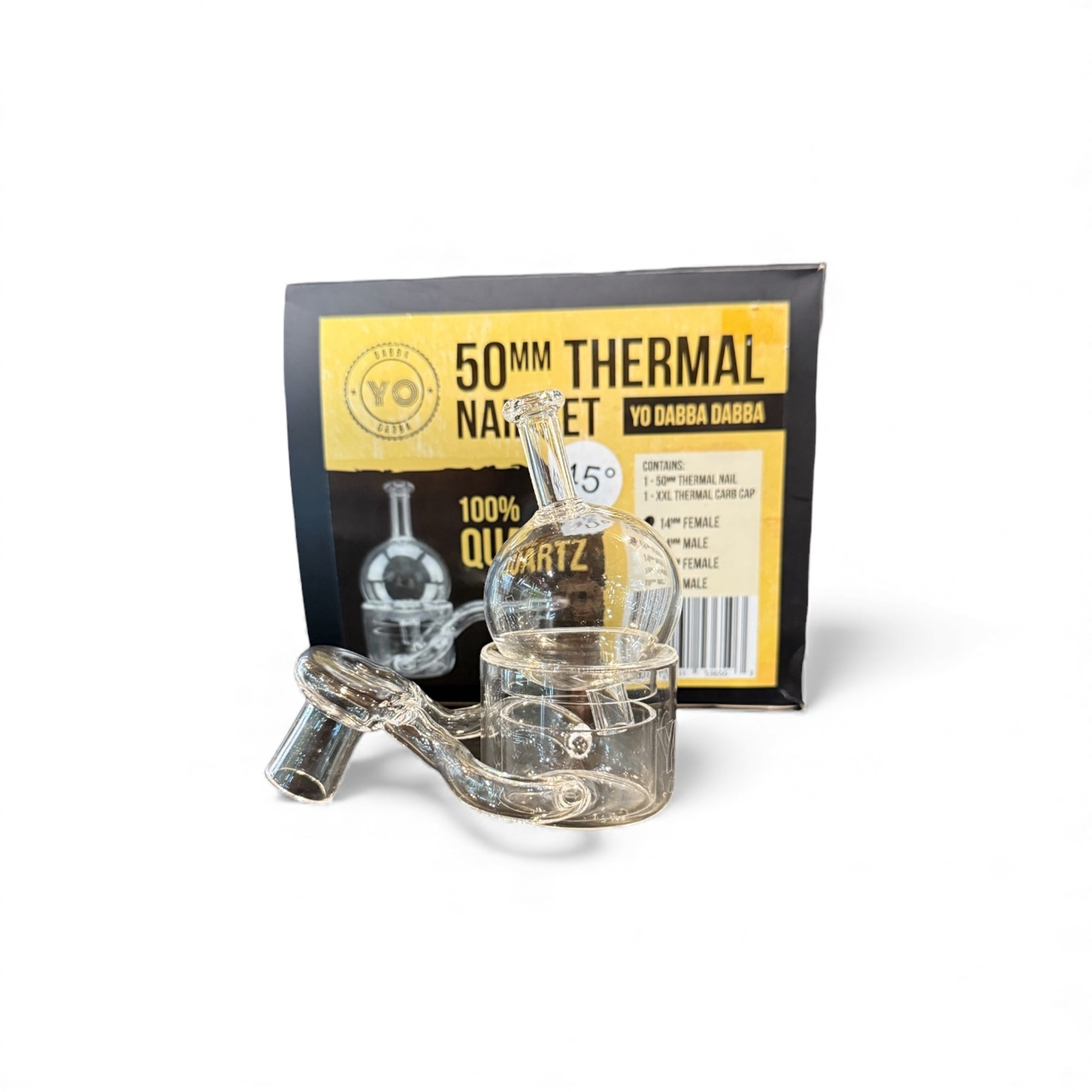 Yo Dabba 45 degree 14mm Female 50mm Thermal Banger & Cap image 0