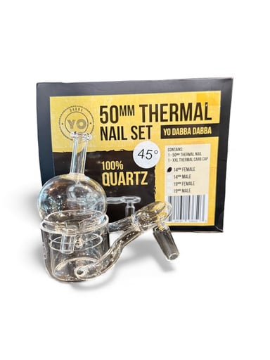 Preview pic of Yo Dabba 50mm 45 degree 14mm Male Thermal Banger & Carb Cap