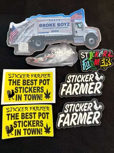 Preview pic of Broke Boyz & Sticker Farmer sticker pack