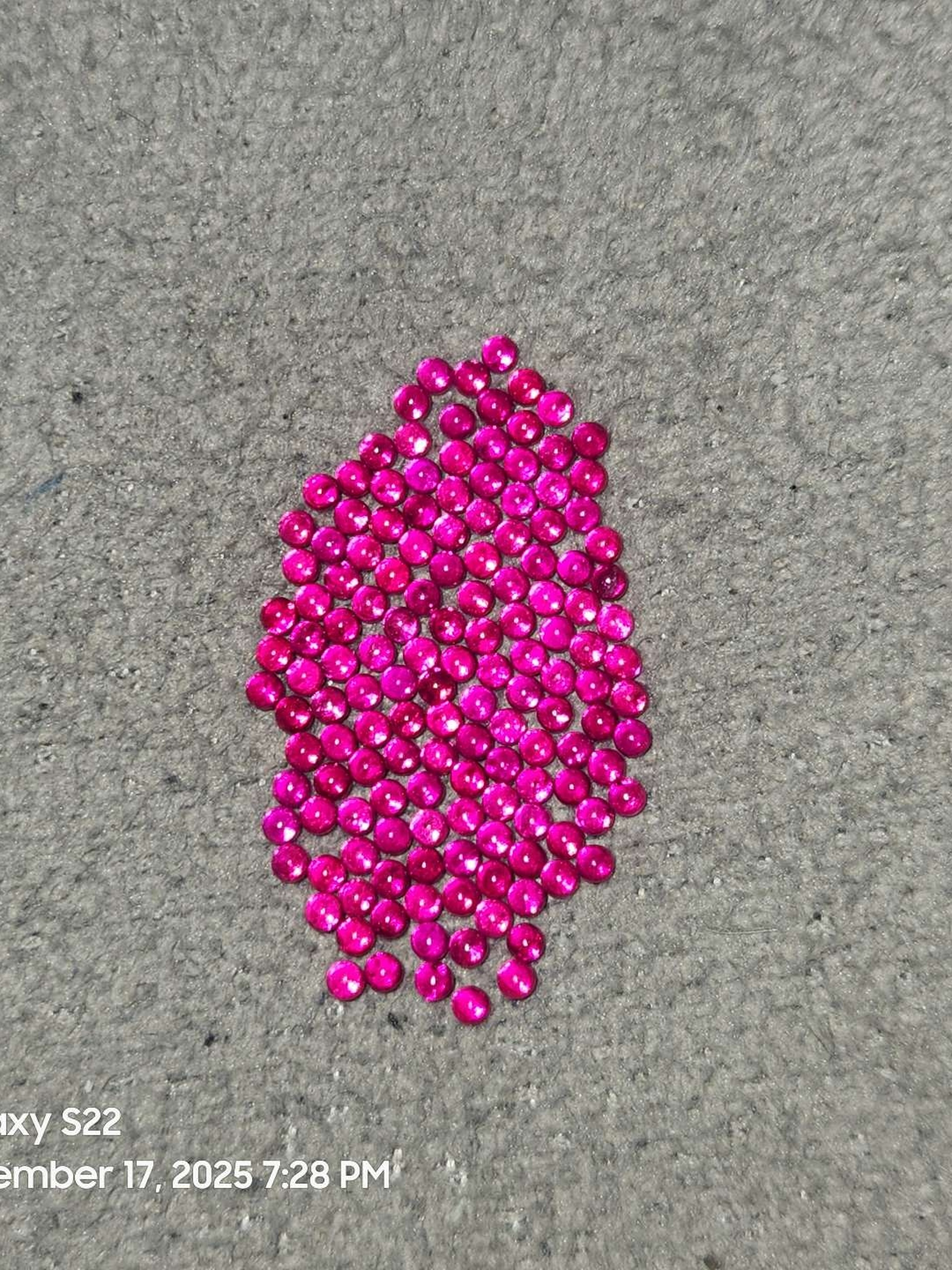 3mm ruby terp pearls image 0