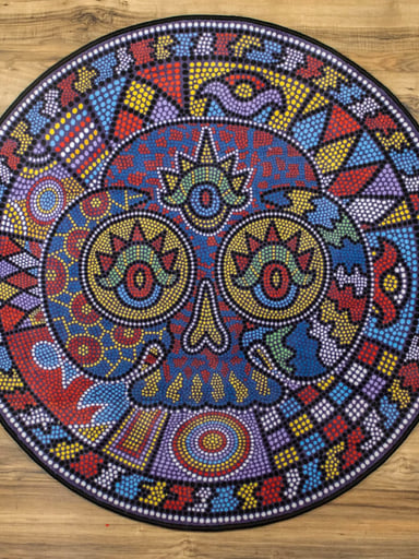 Preview pic of Takao Skull 4ft Heady Rug | Brand New 2025 Parking Lot Collective